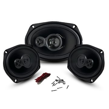 Bass Rockers 6x9" 3-way Coaxial Speakers  Car Audio Replacement Pair 