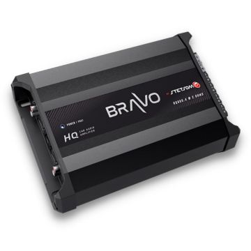 Stetsom Bravo HQ 800.4 Car Audio Digital Amplifier - 2 Ohms Stable - 800 Watts RMS 4 Independent Channels