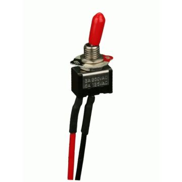 InstallBay IBMTS Toggle Switch Mini 20" Inch Leads 2 Wires On-Off (Package of 5)